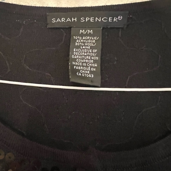 Black Sequined cardigan. - Picture 3 of 3